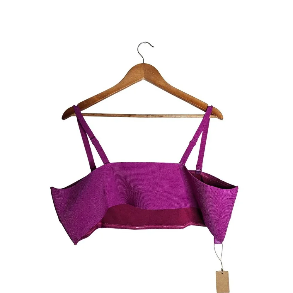 Skims Knit Swim Bandeau Bikini Top Women Size 4X Lollipop